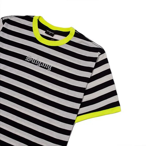 SUFGANG - Camiseta Striped 3m "Preto/Branco"