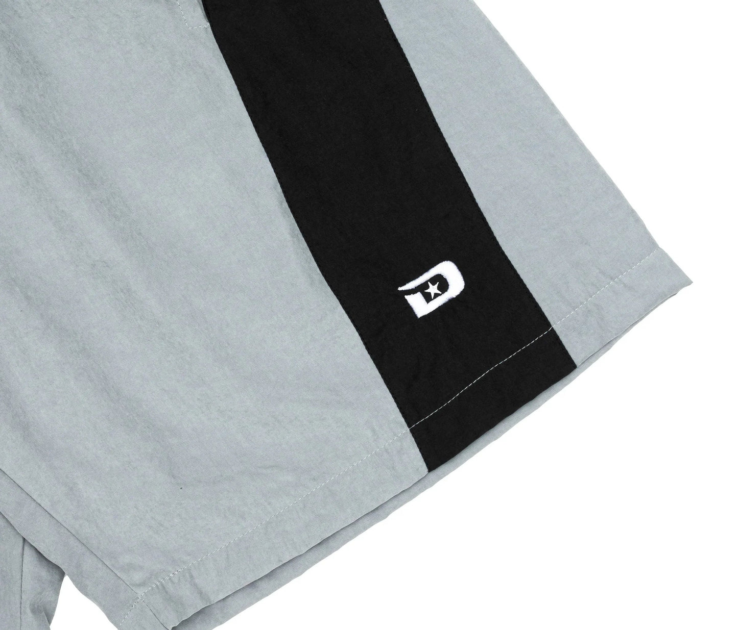 Angled Nylon Shorts In Grey