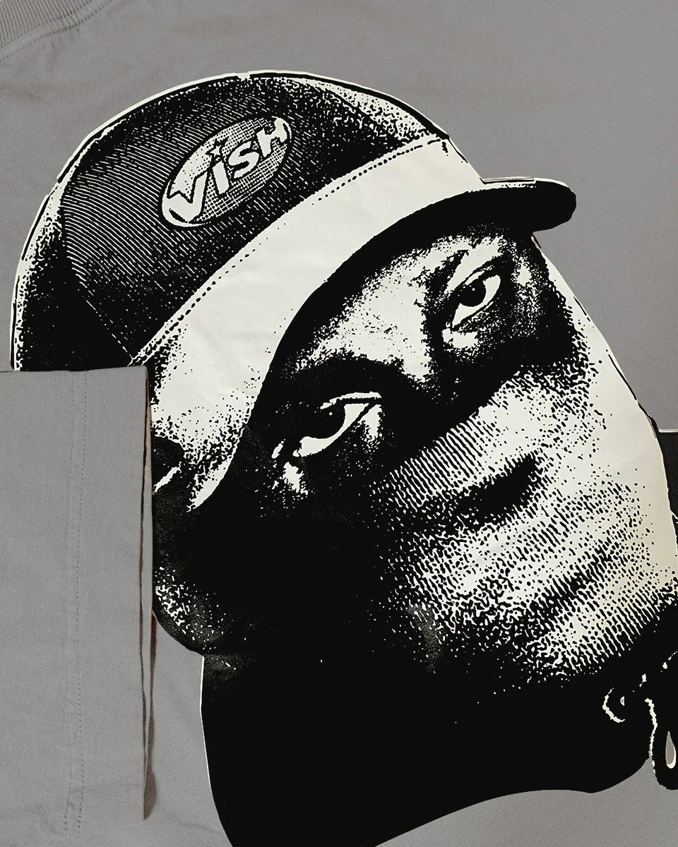 Camiseta Balaclava Cinza Espacial