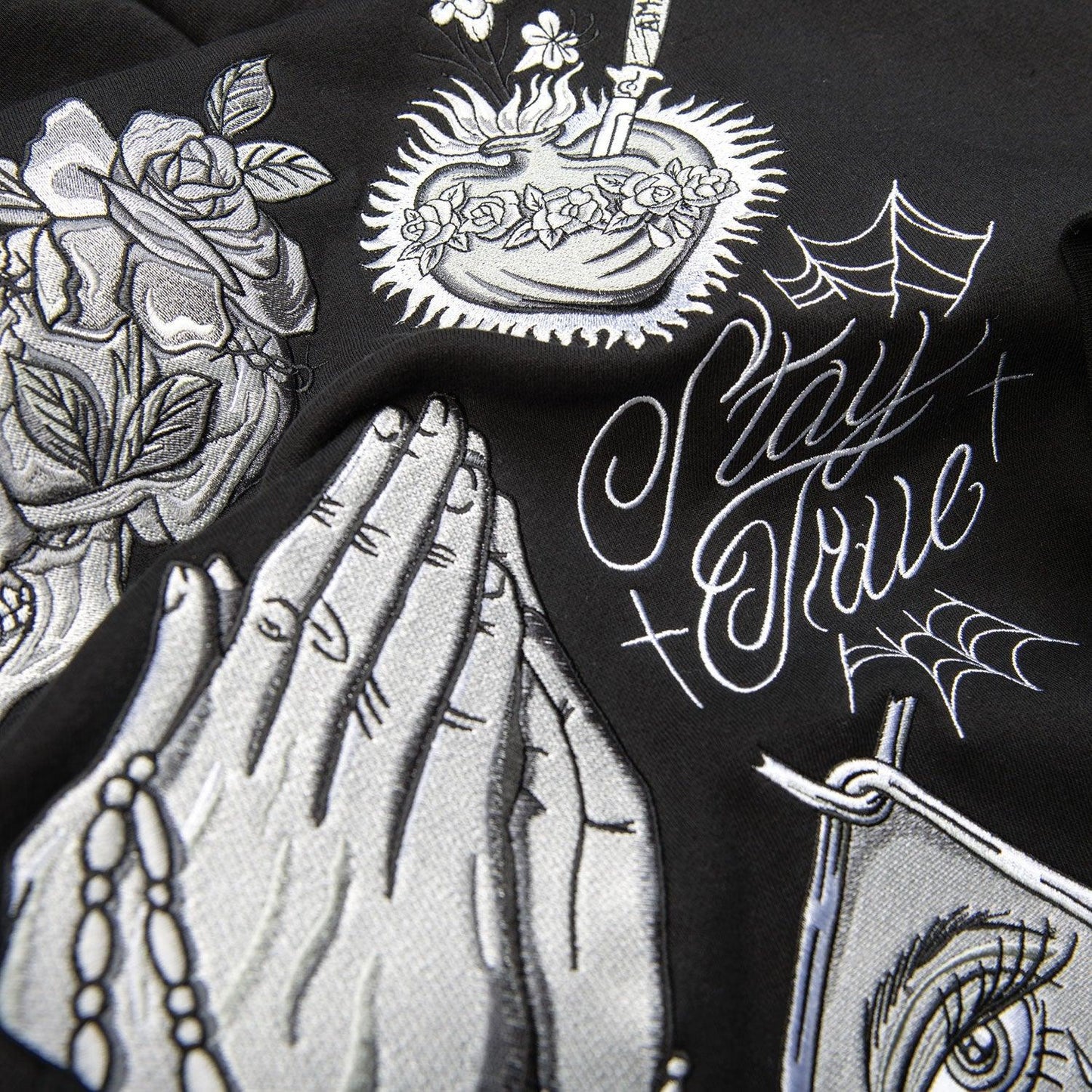 Jaqueta Inked Embroidered Hooded Fleece