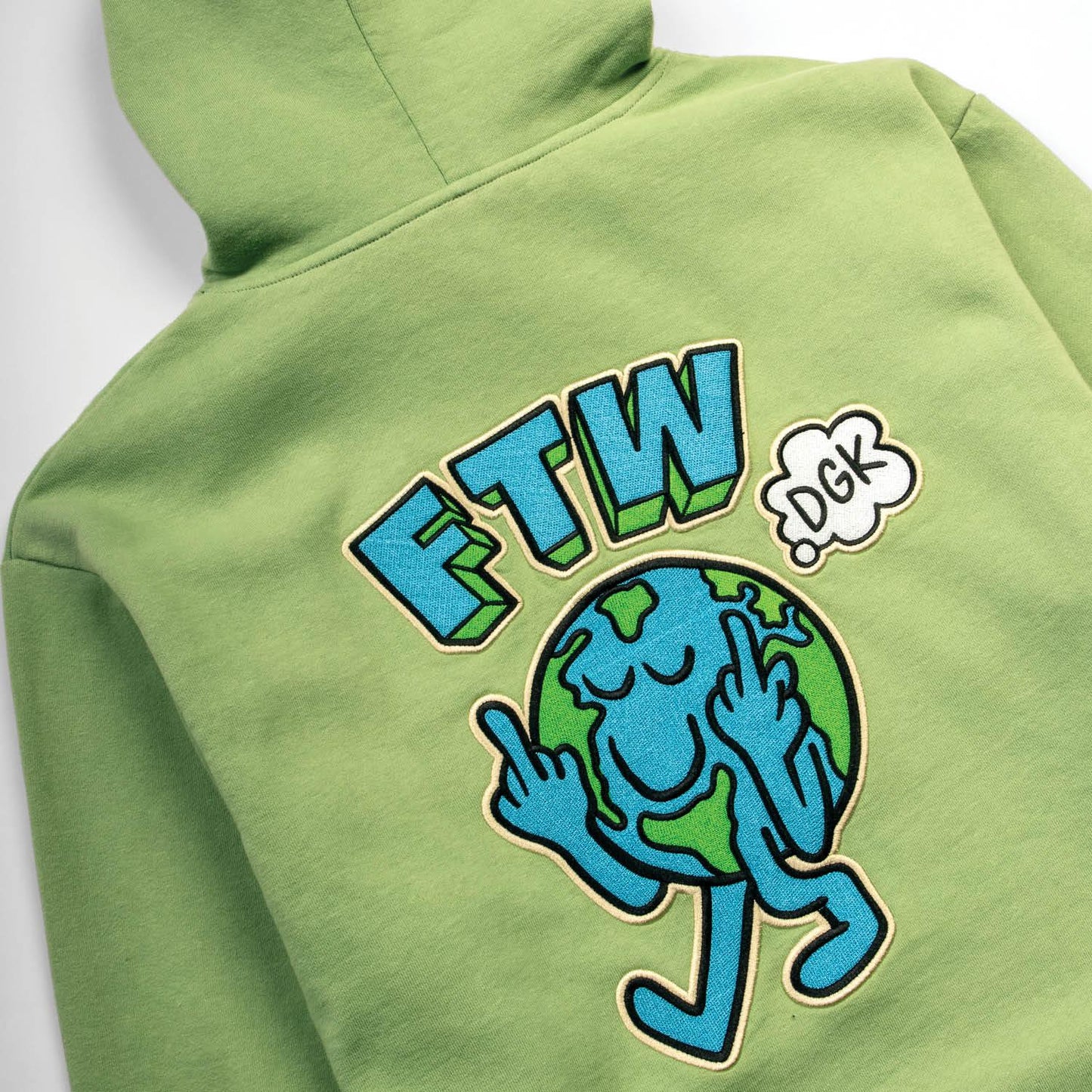 Chaos Embroidered Hooded Fleece