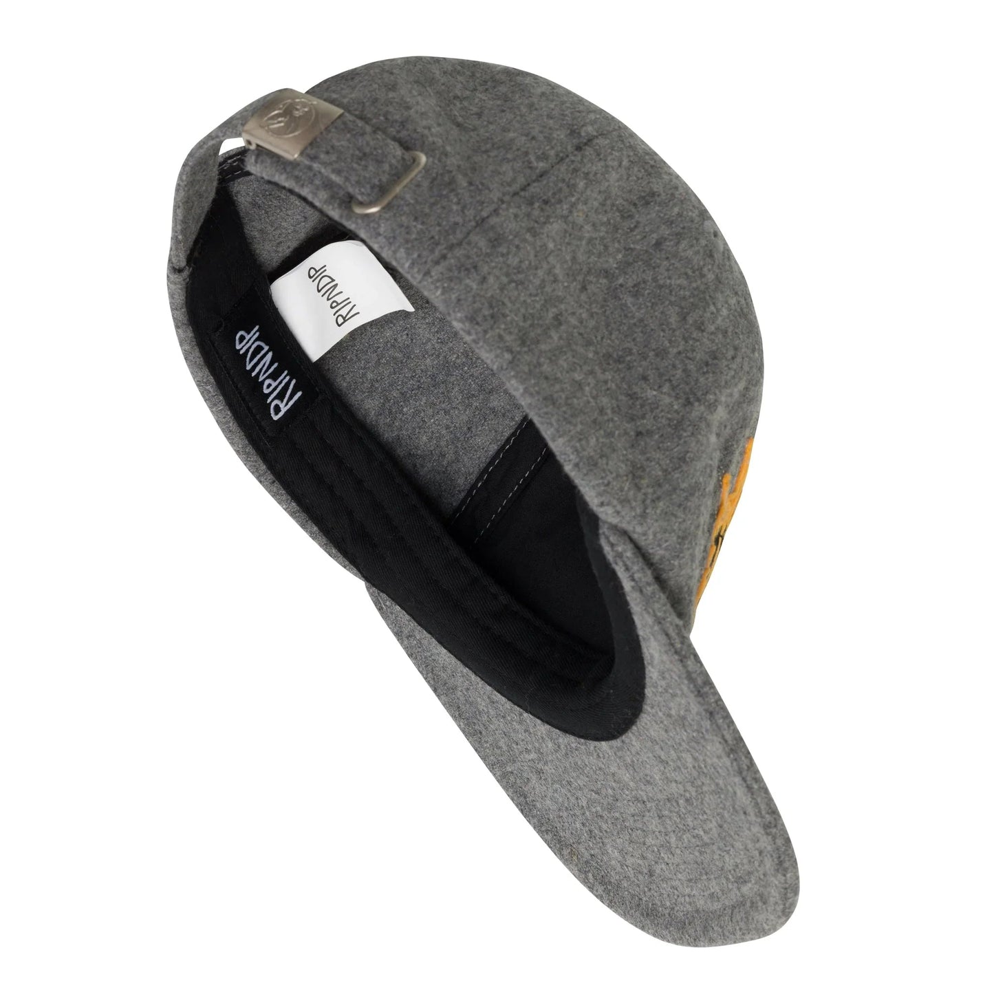 RIPNLIT 6 Panel Wool Strapback (Charcoal)