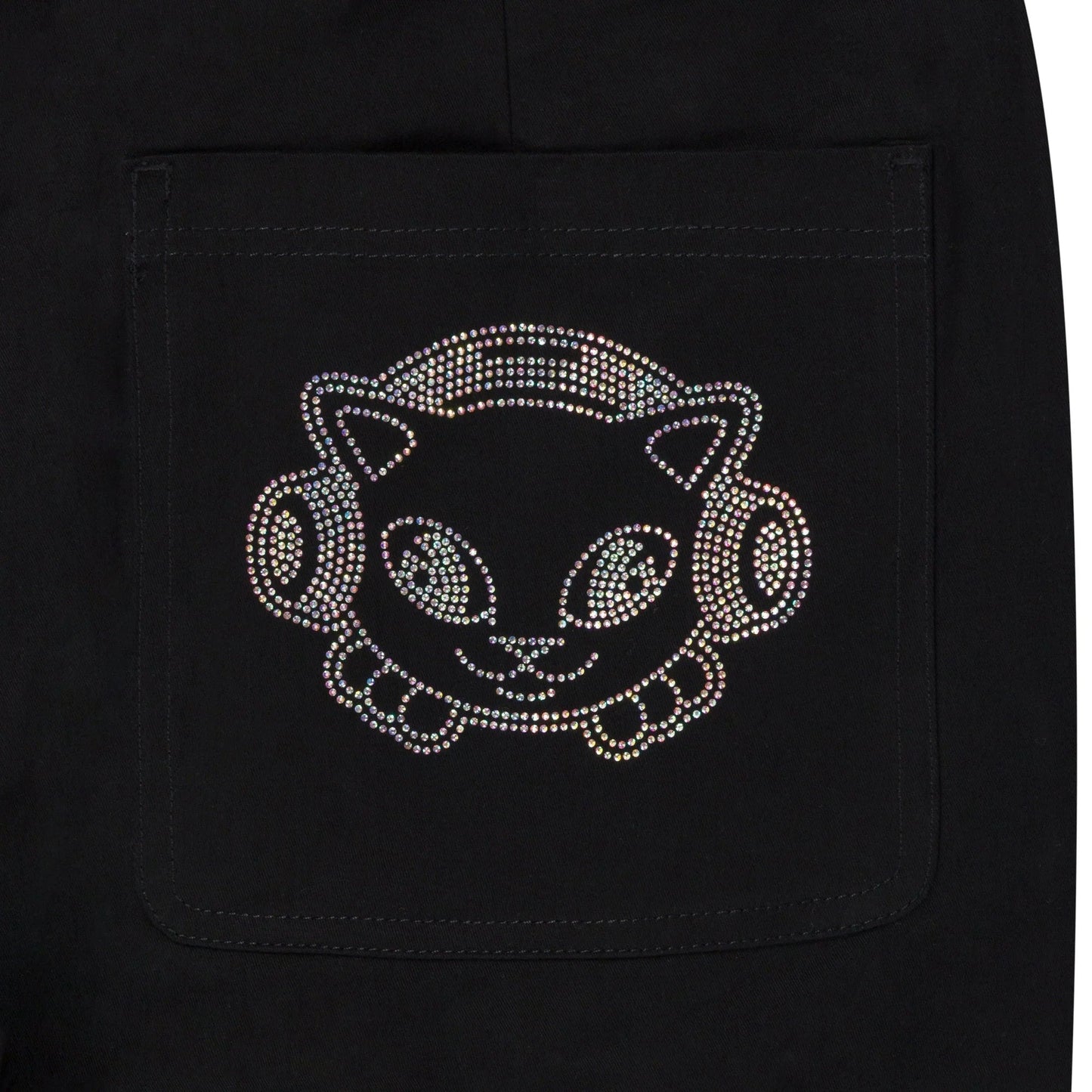 Kawaii Nerm Wide Leg Pants (Black) - Calça