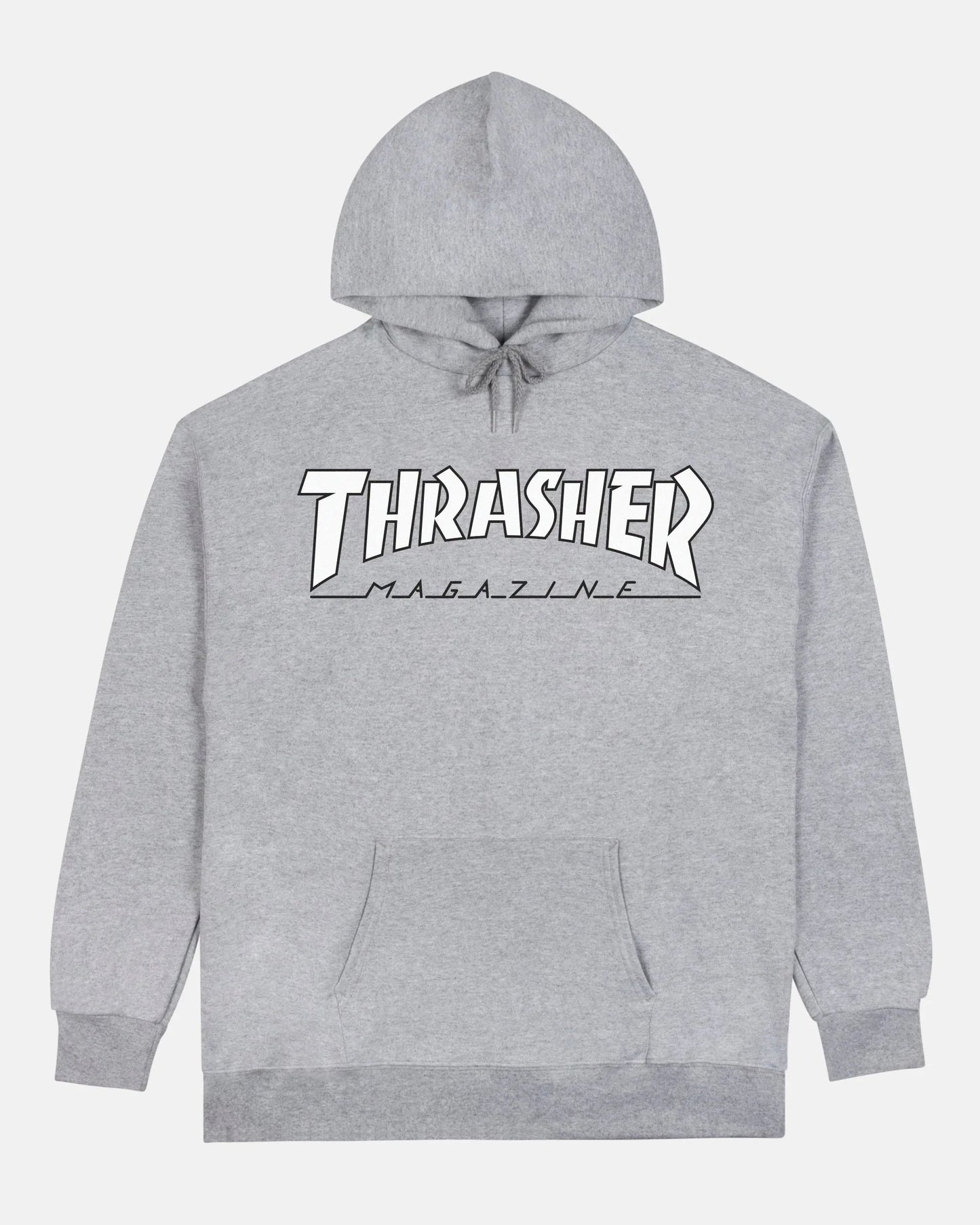 OUTLINED - HOODIE - GREY/WHITE