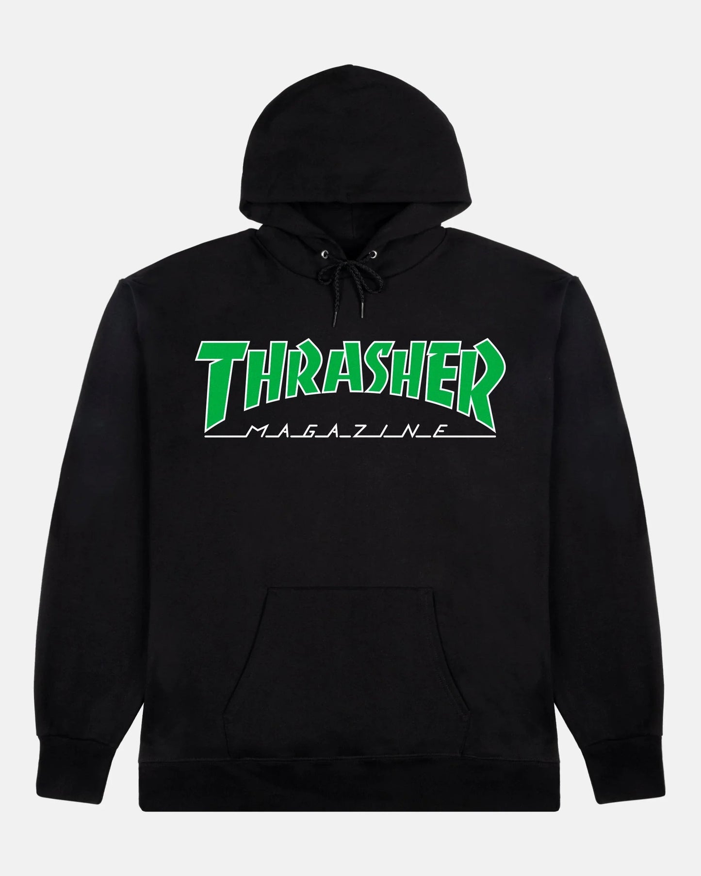 OUTLINED - HOODIE - BLACK / GREEN