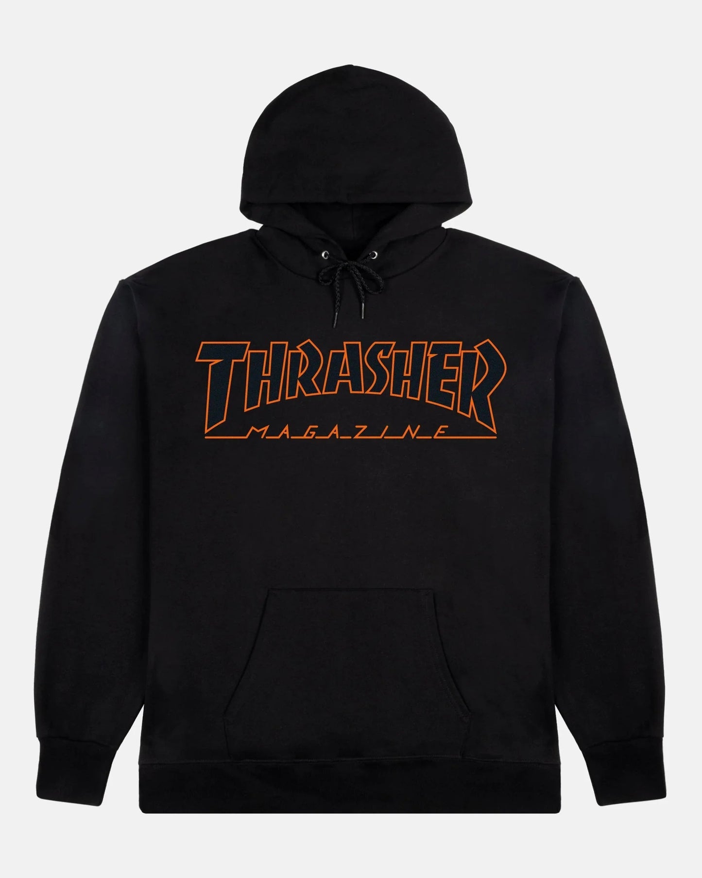 OUTLINED - HOODIE - BLACK / ORANGE