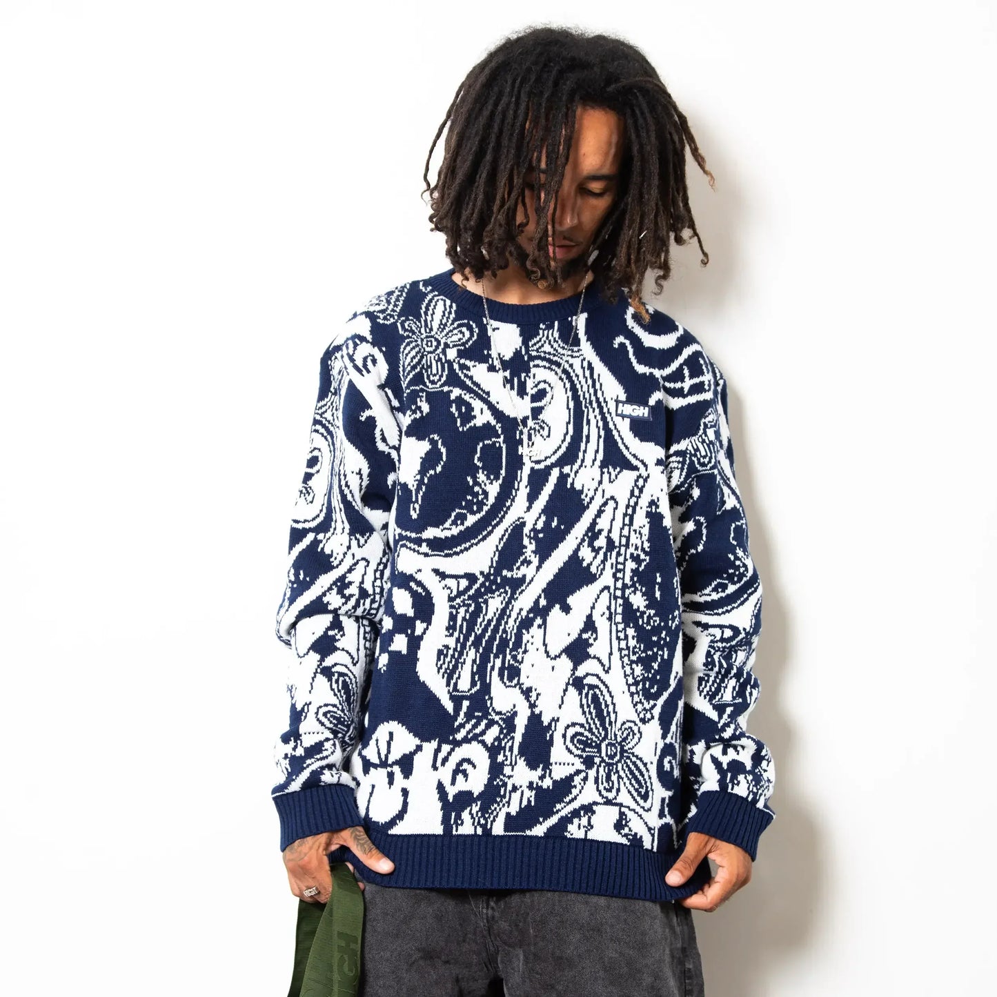 Sweater Jizzy White/Navy