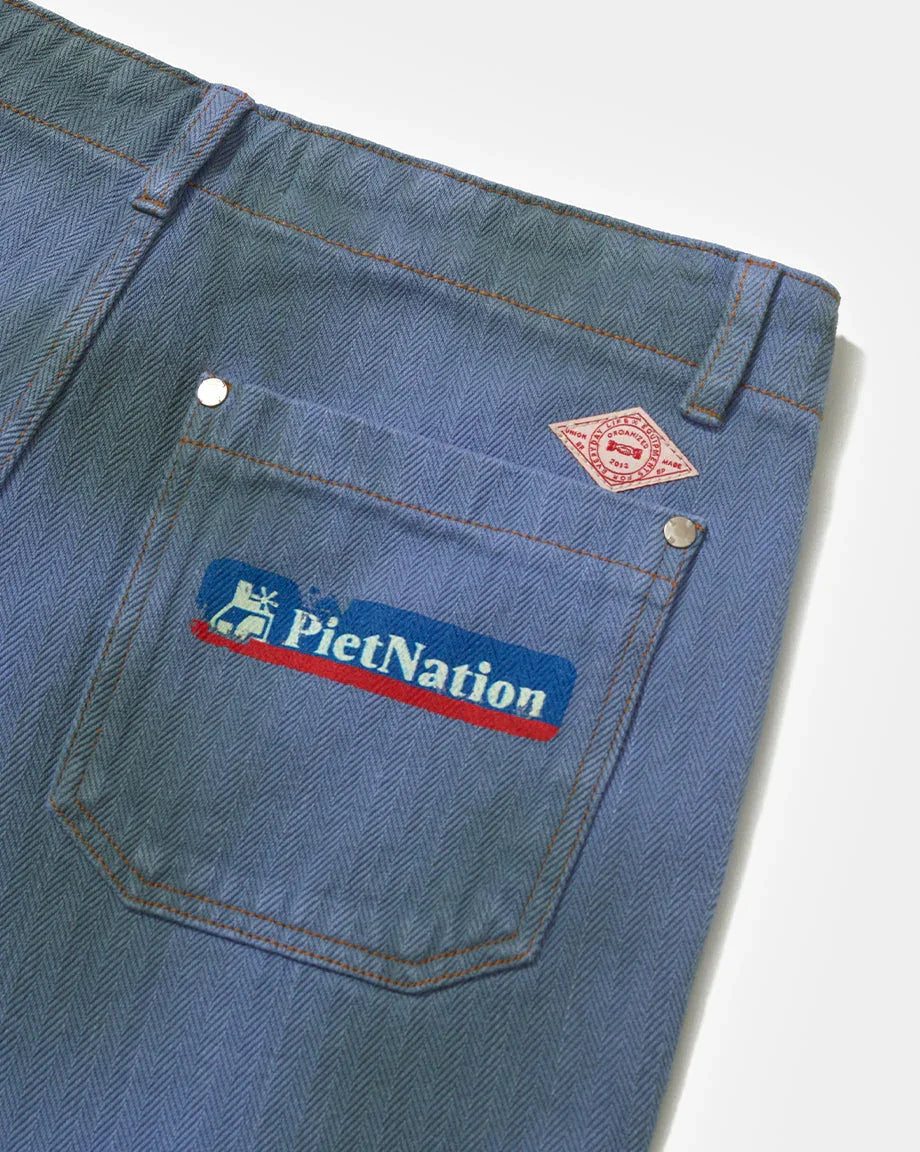 PIET Nation Selvedge Denim Pants Medium Blue