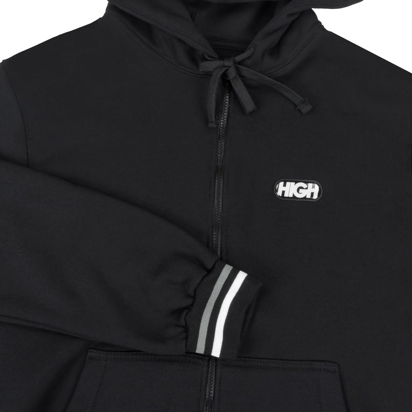 Zipped Hoodie Black