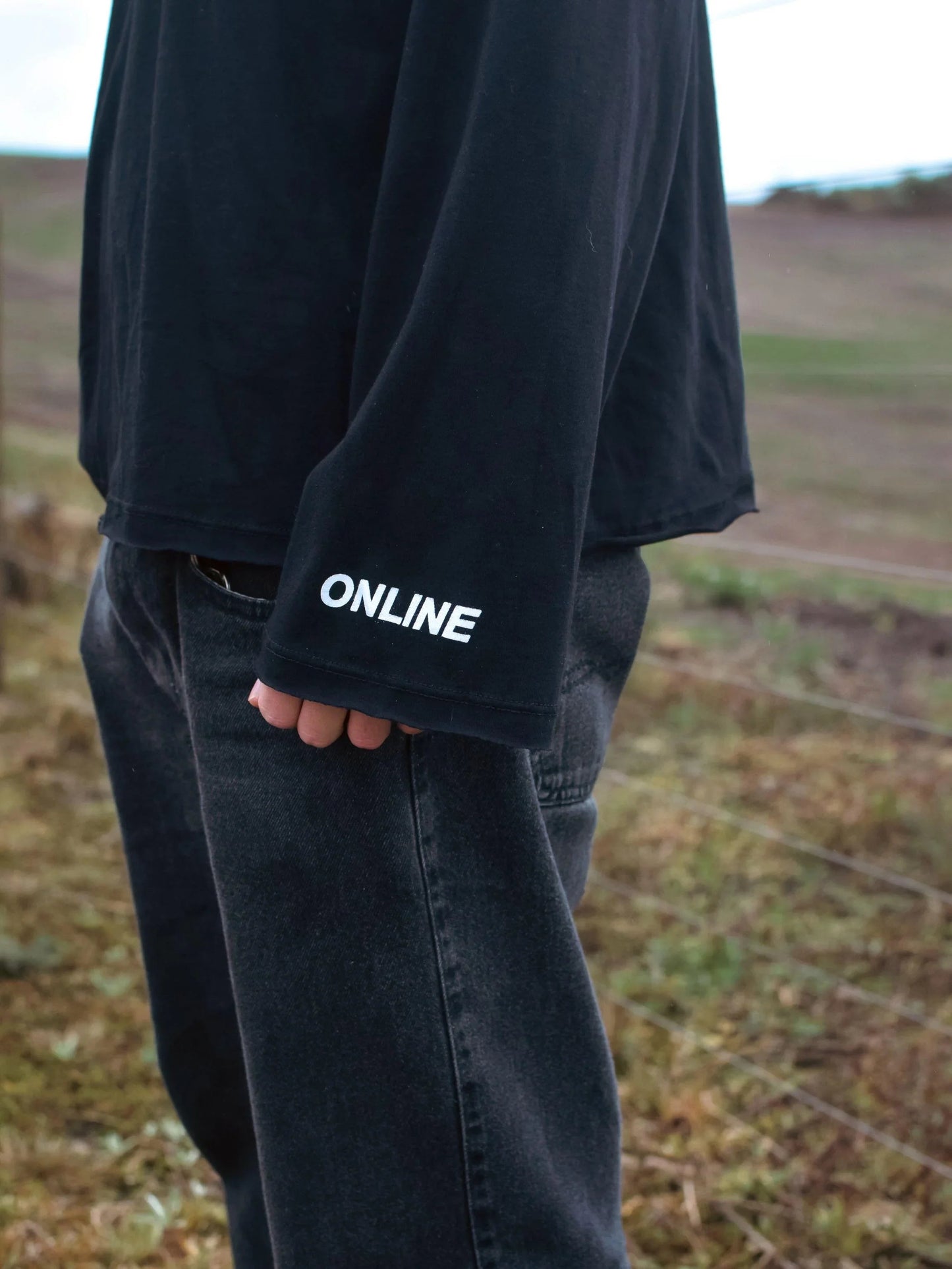 Camiseta Manga Longa SMTMS Preta