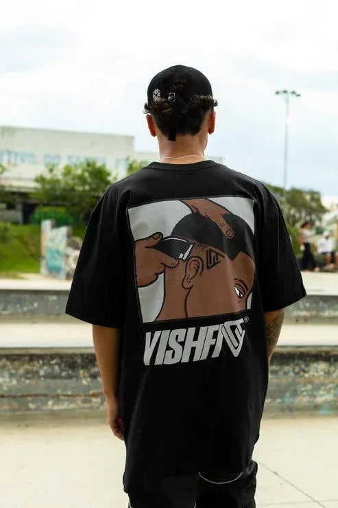 CAMISETA RÉGUA PRETA "BRAZART"