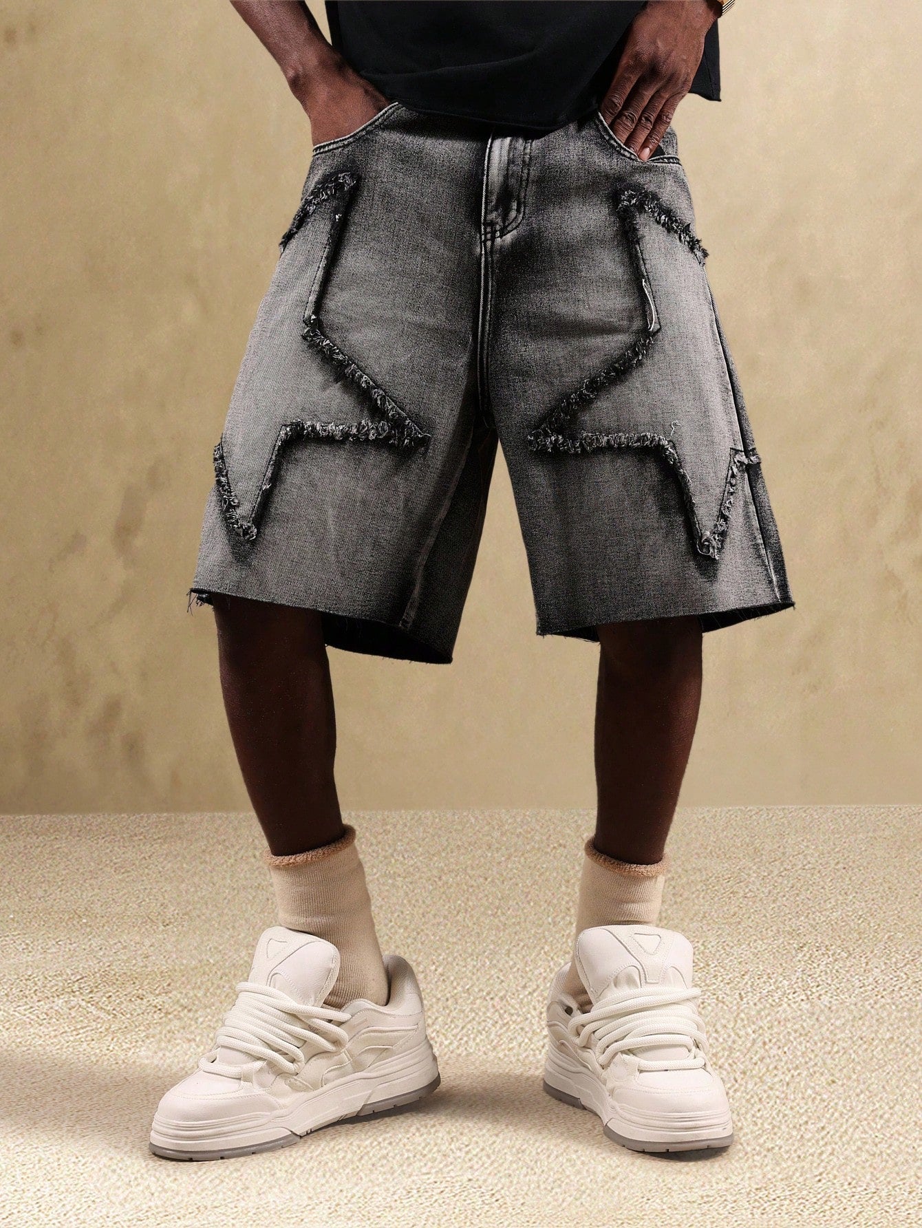 Shorts Cargo Denim Desgastados Star