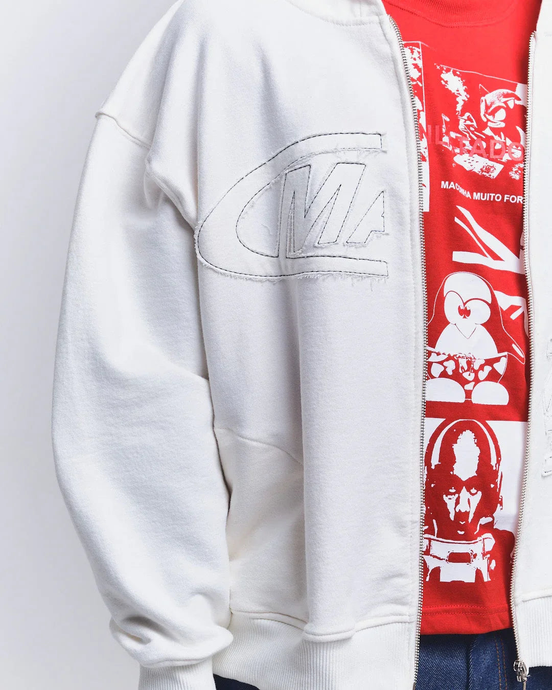 MOLETOM PORTAL 3D OFF WHITE