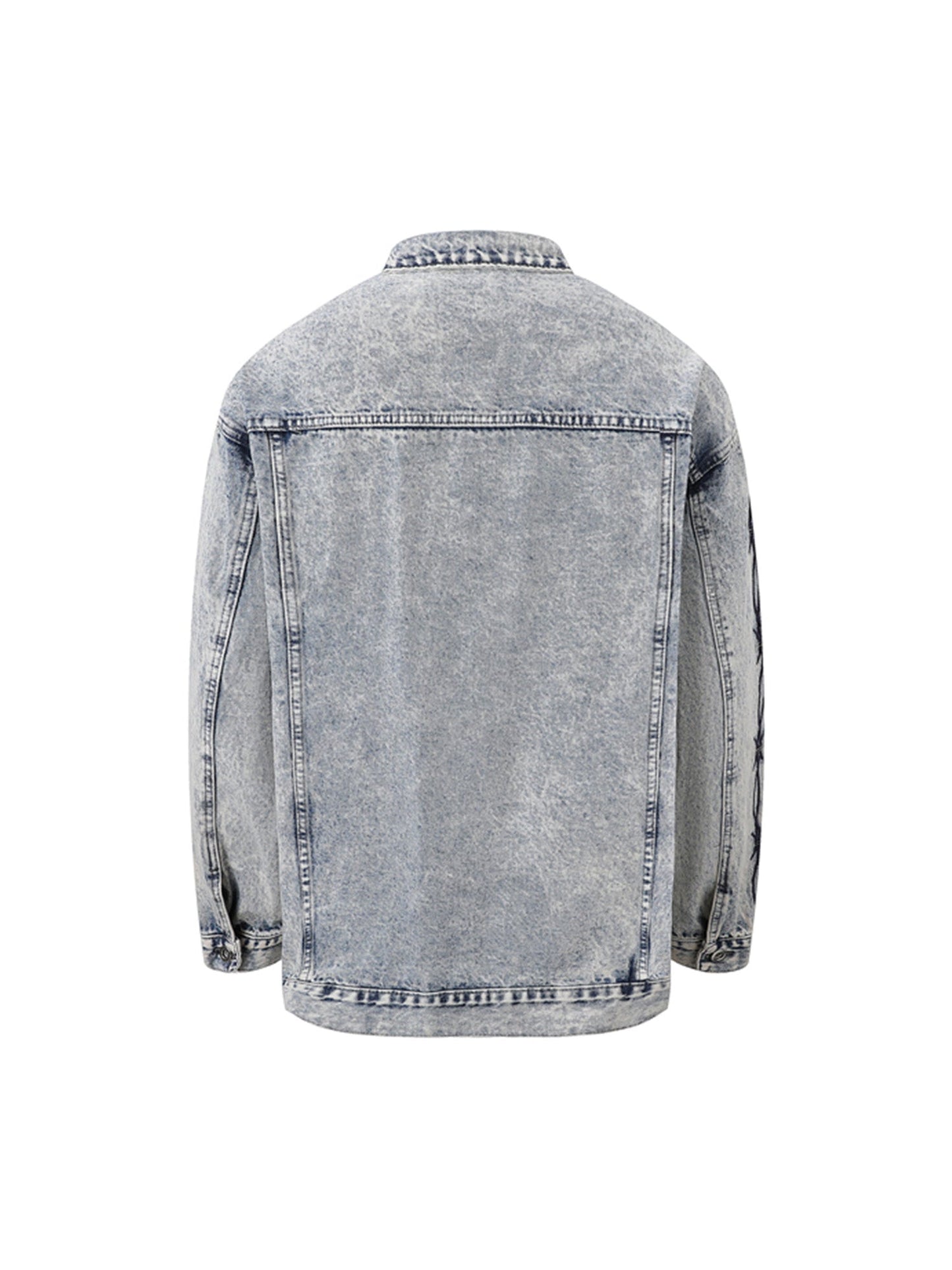 Thesupermade Thorn Embroidered Denim Jacket