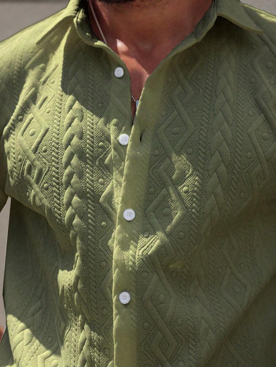 Conjunto CasualCool Conjunto de Camisa e Shorts Casuais de Verão