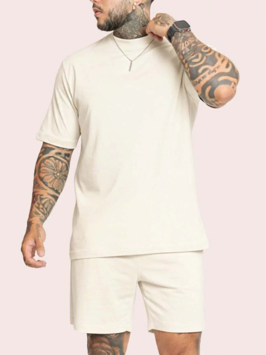 Kit Conjunto camiseta short moletinho algodão style estiloso gringa blogueiro fim de ano natal promoçao