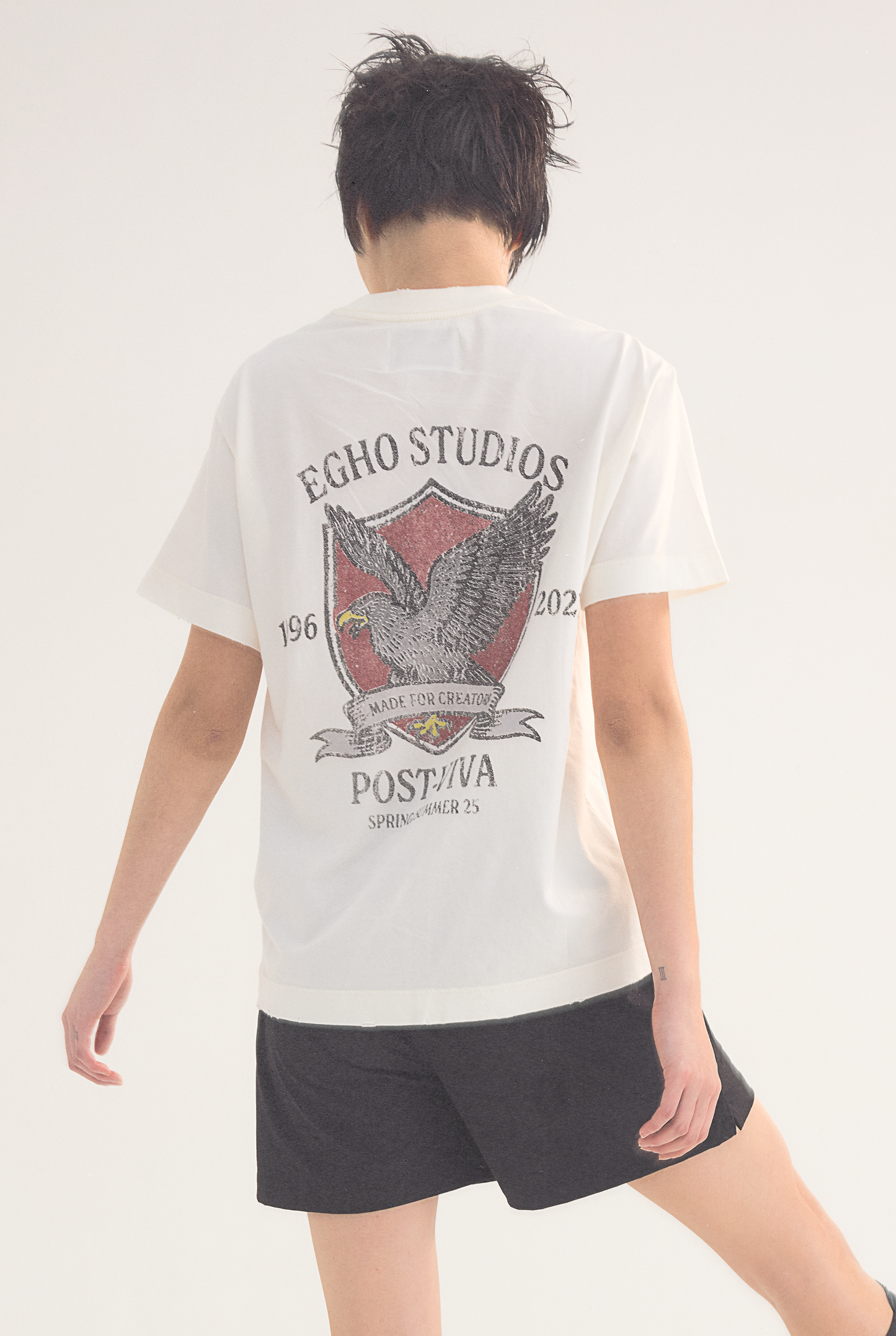 BLACK BIRD REGULAR TEE - OW