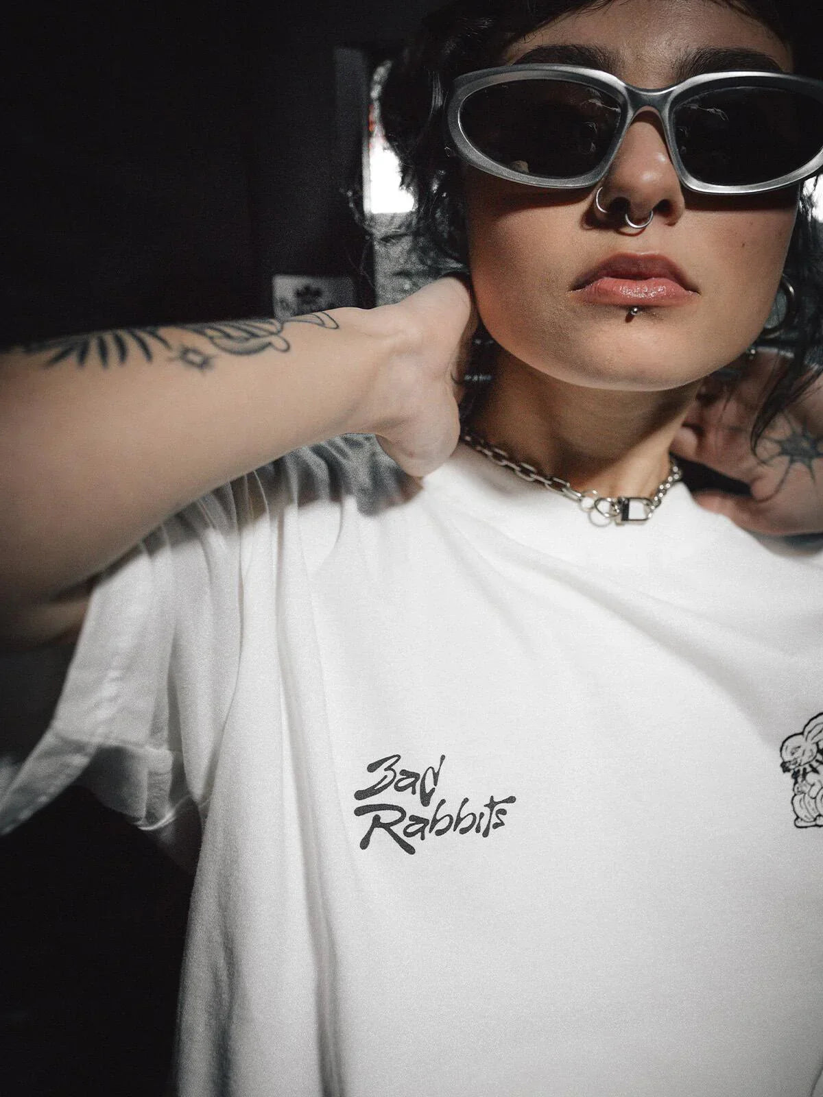 Camiseta Bad Rabbits Off White