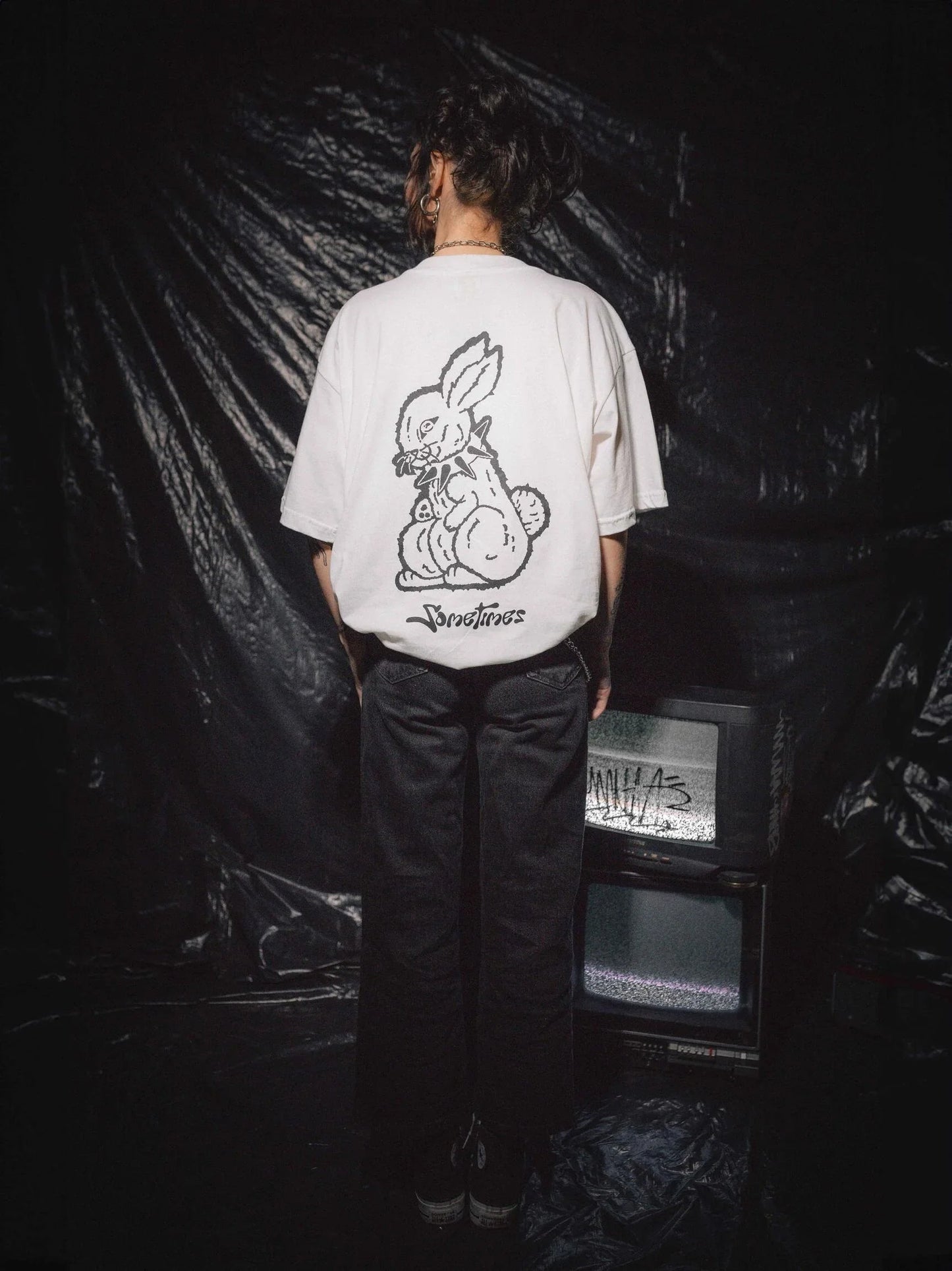 Camiseta Bad Rabbits Off White