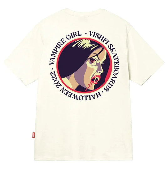CAMISETA VAMPIRE GIRL OFF WHITE "HALLOWEEN"
