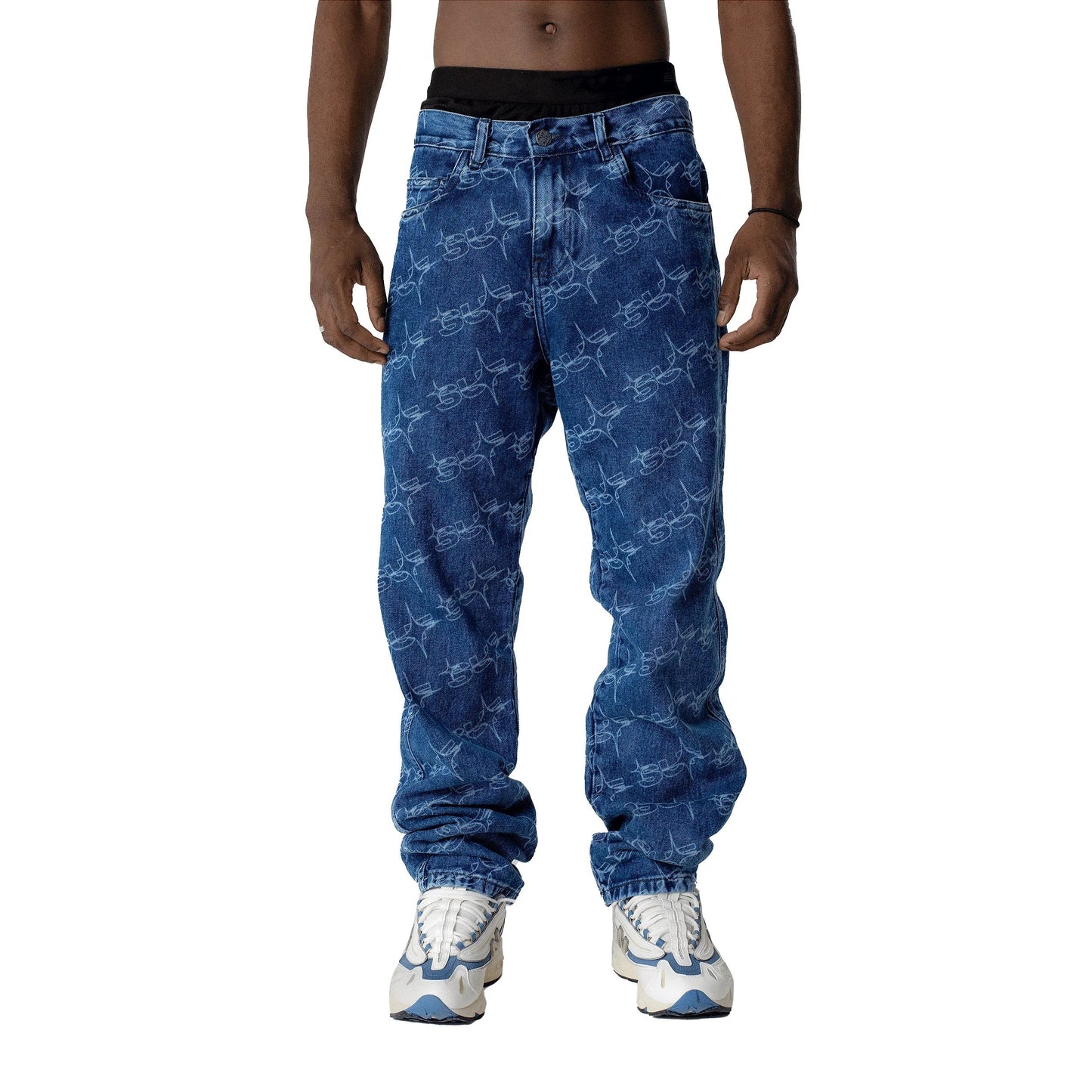 PANTS MONOGRAM SUFSTAR JEANS BLUE