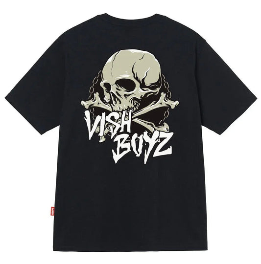 CAMISETA VISHBOYZ SKULL PRETA - "HALLOWEEN 2022"