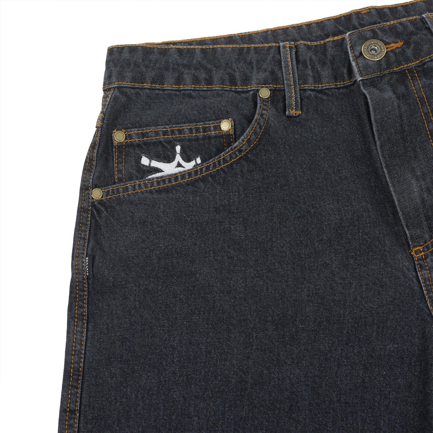 Blackzone Denim Shorts in Black