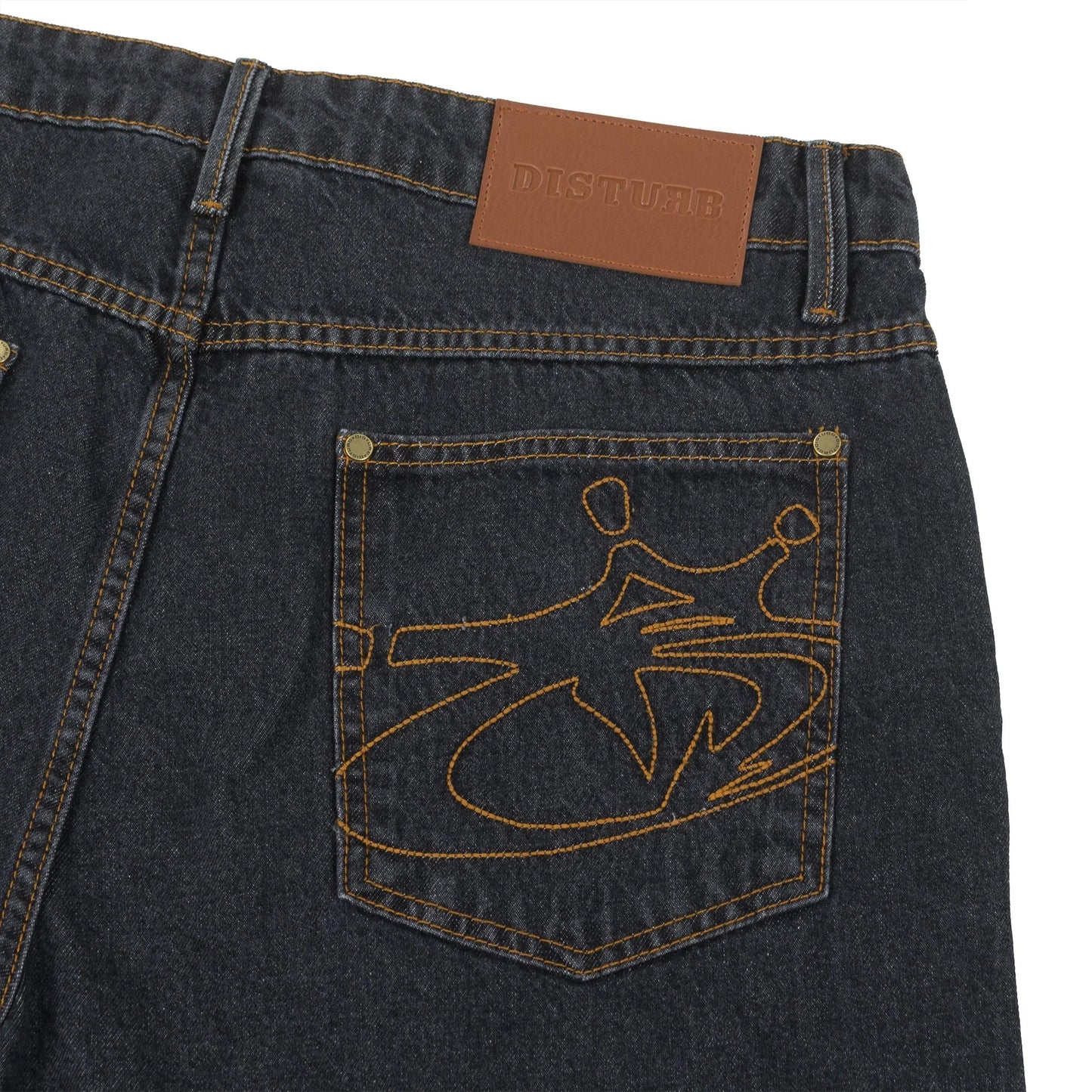 Blackzone Denim Shorts in Black