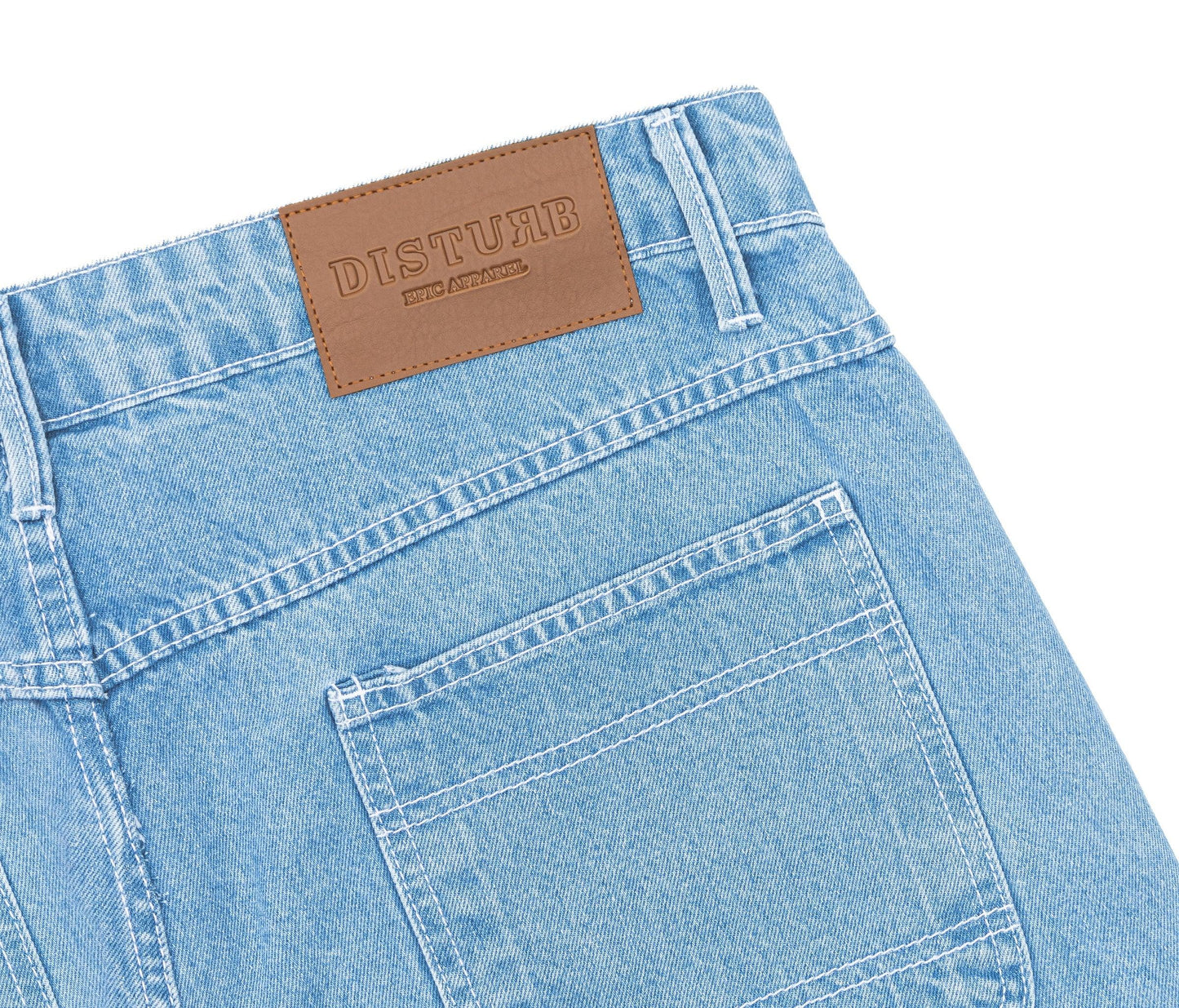 Bootleggaz Denim Shorts In Light Blue