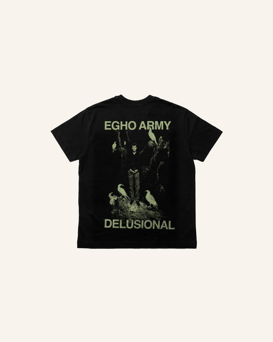 DELUSIONAL REGULAR TEE  - BLACK