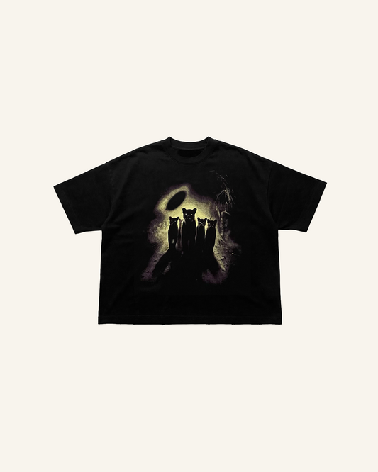 ALCATEIA BOXY TEE - BLACK