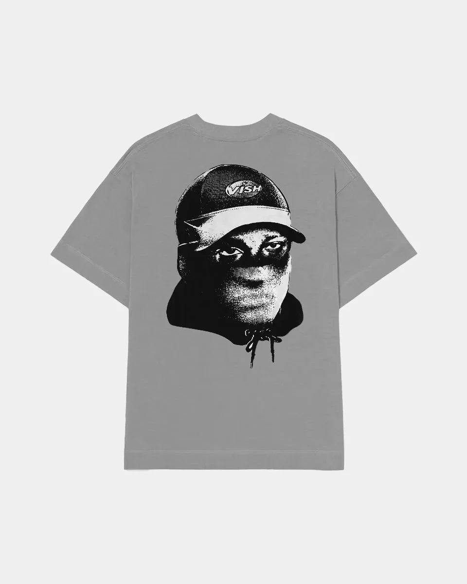 Camiseta Balaclava Cinza Espacial