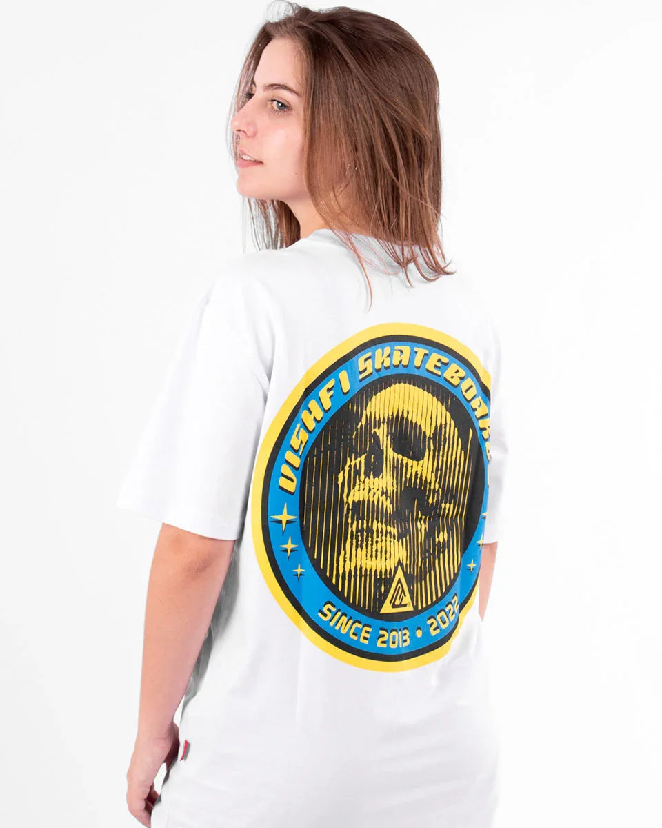 Camiseta Skull Est Branca