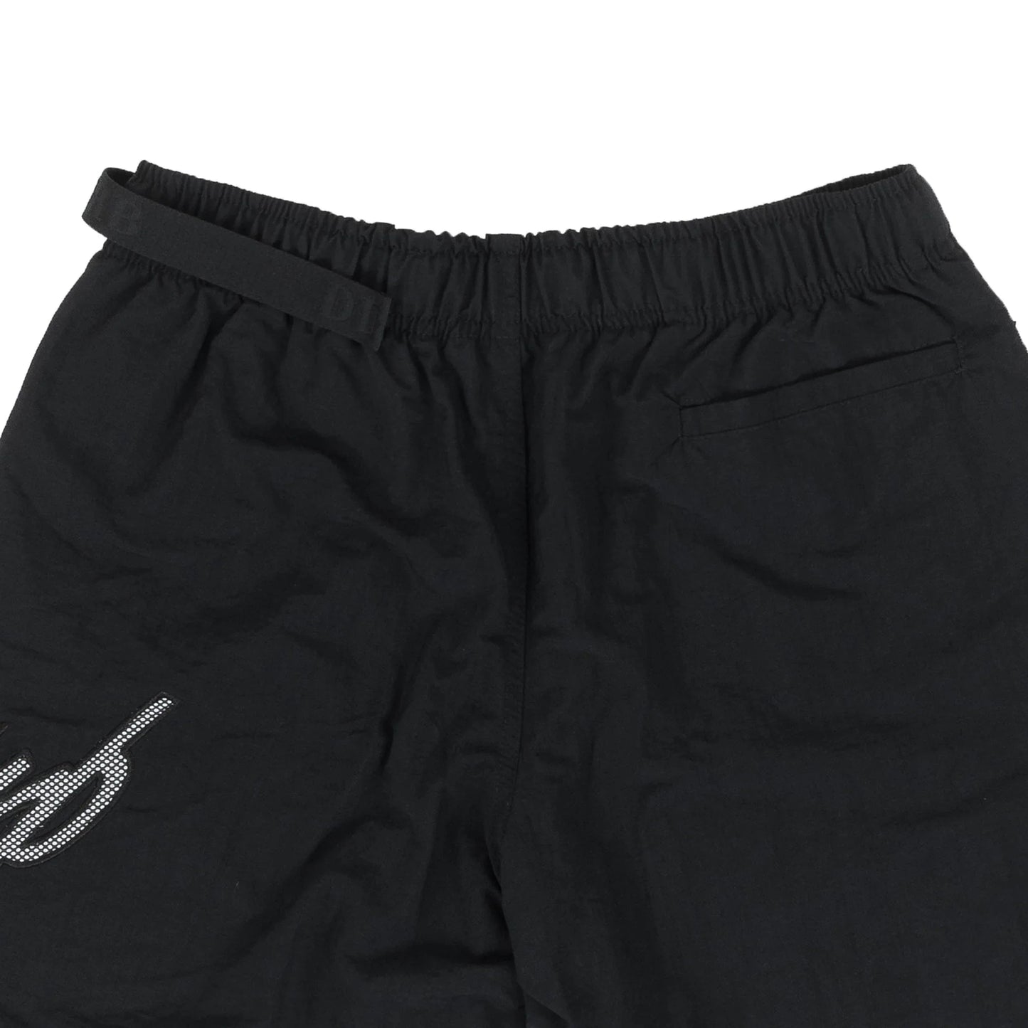 Cursive Nylon Shorts in Black