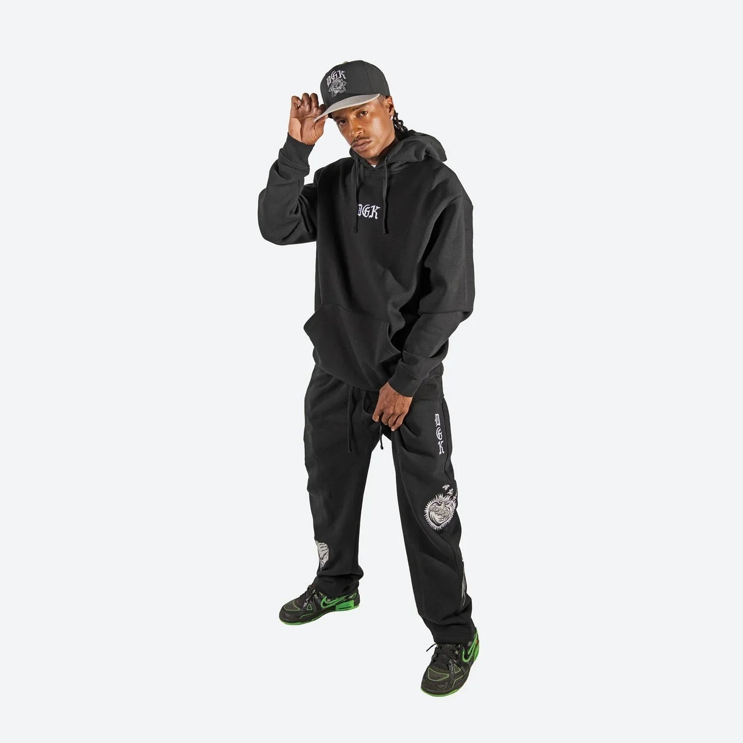 Jaqueta Inked Embroidered Hooded Fleece