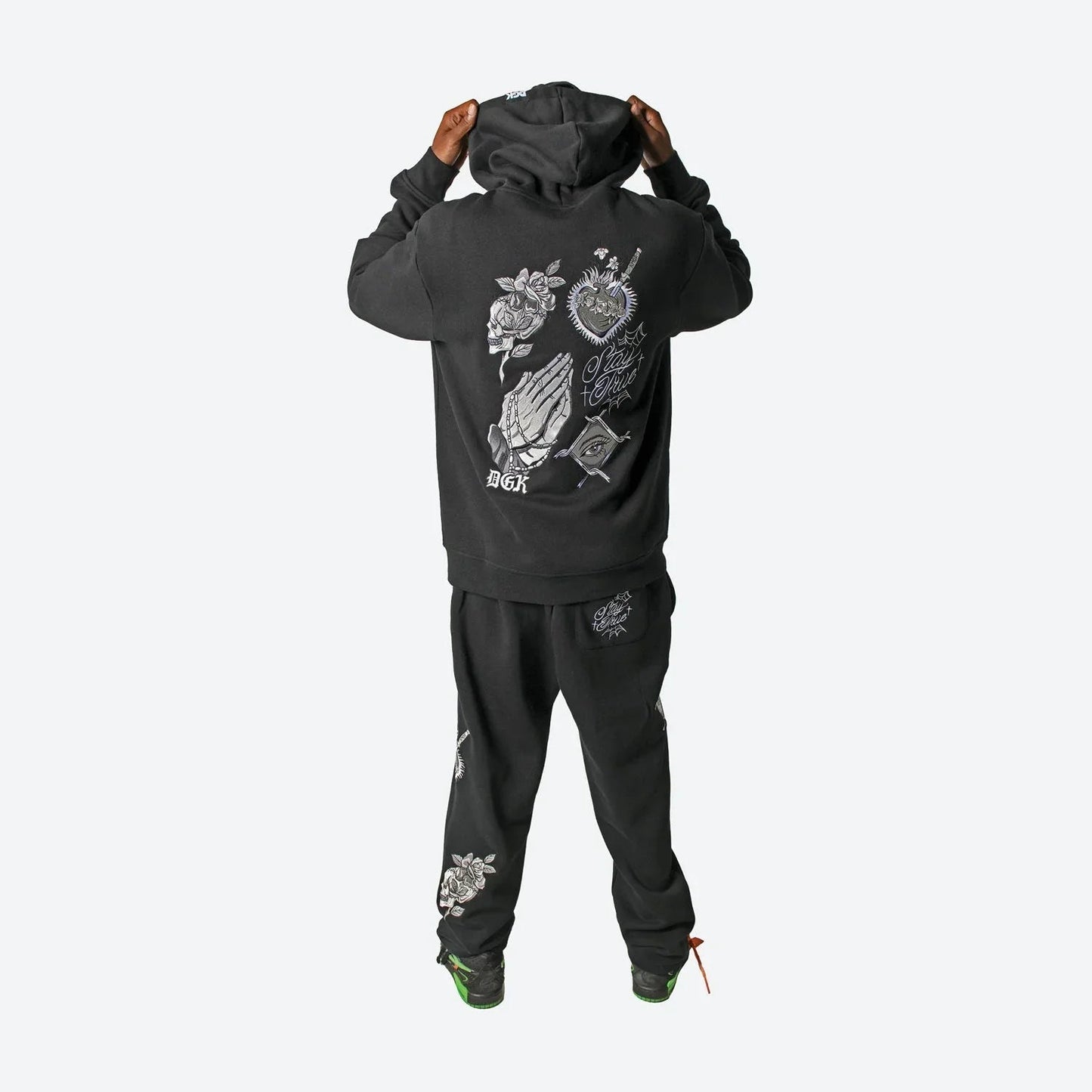 Jaqueta Inked Embroidered Hooded Fleece