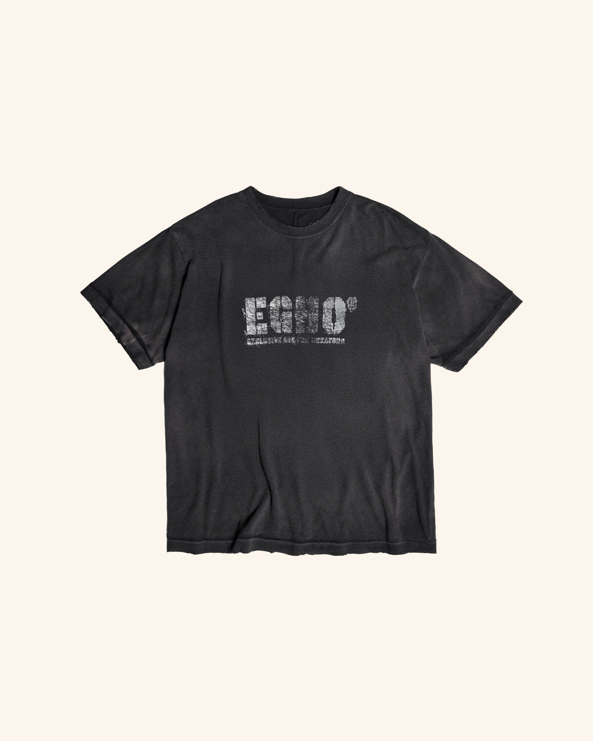 EXCLUSIVE REGULAR GAZE TEE - FADED BLACK