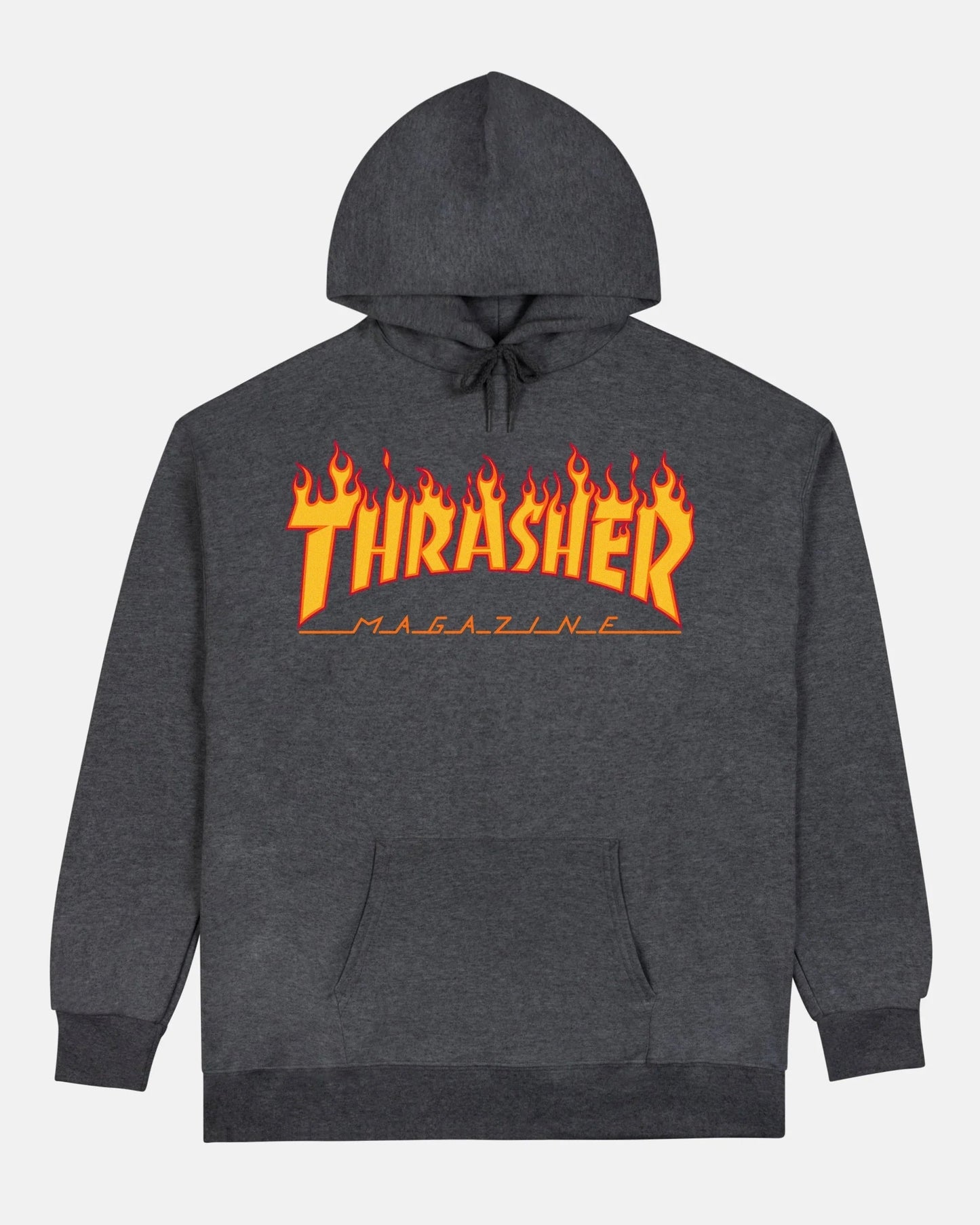 FLAME-HOODIE-DARK HEATHER