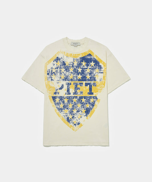 Camiseta PIET Emblem - Bone White