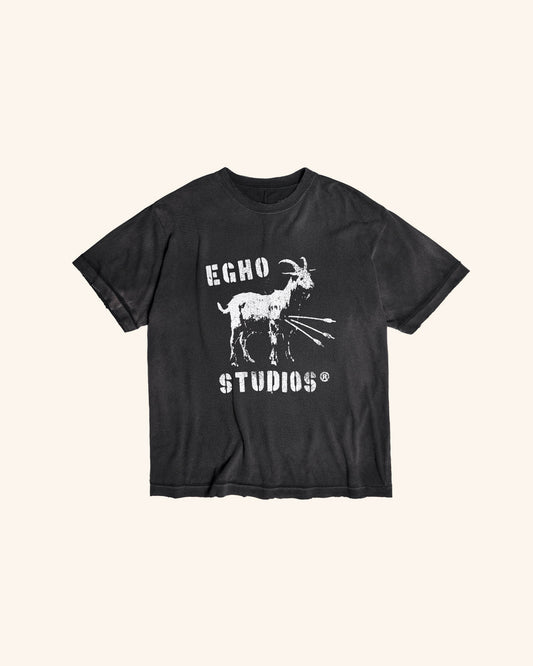 GOAT REGULAR GAZE TEE- FADED BLACK