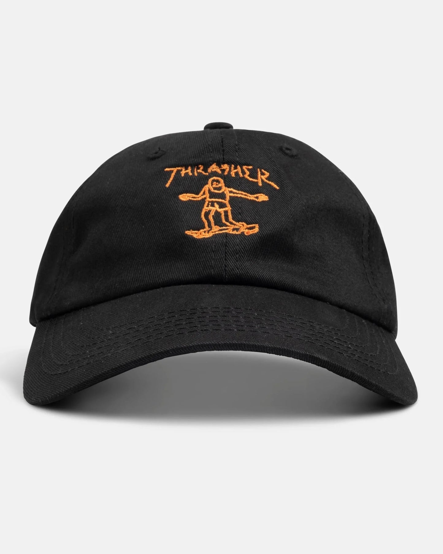 GONZ - OLD TIMER HAT - BLACK / ORANGE