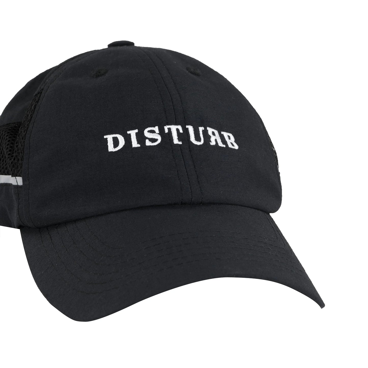 Grid Dad Hat in Black