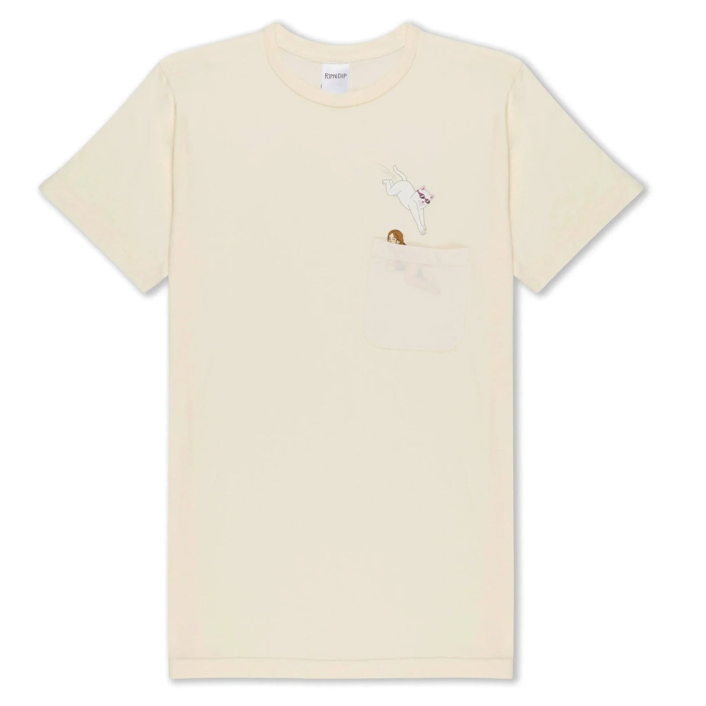 Jumpin In Pocket Tee (Natural) - Camiseta