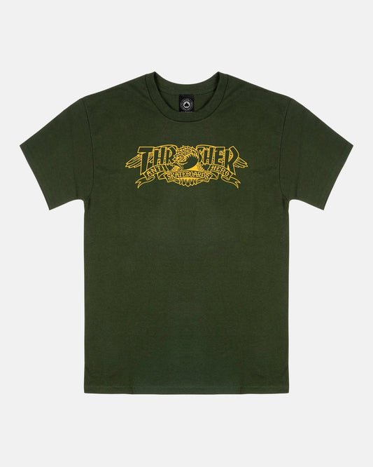 MAG BANNER - TSHIRT - FOREST GREEN