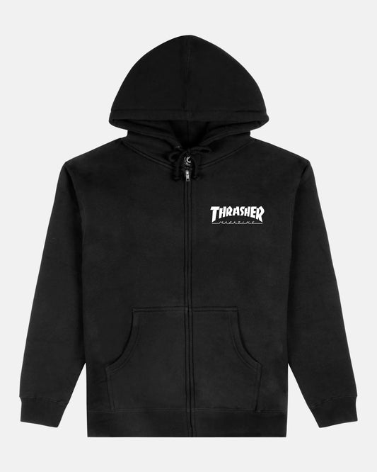 Magazine Logo Zip Hood (Black)