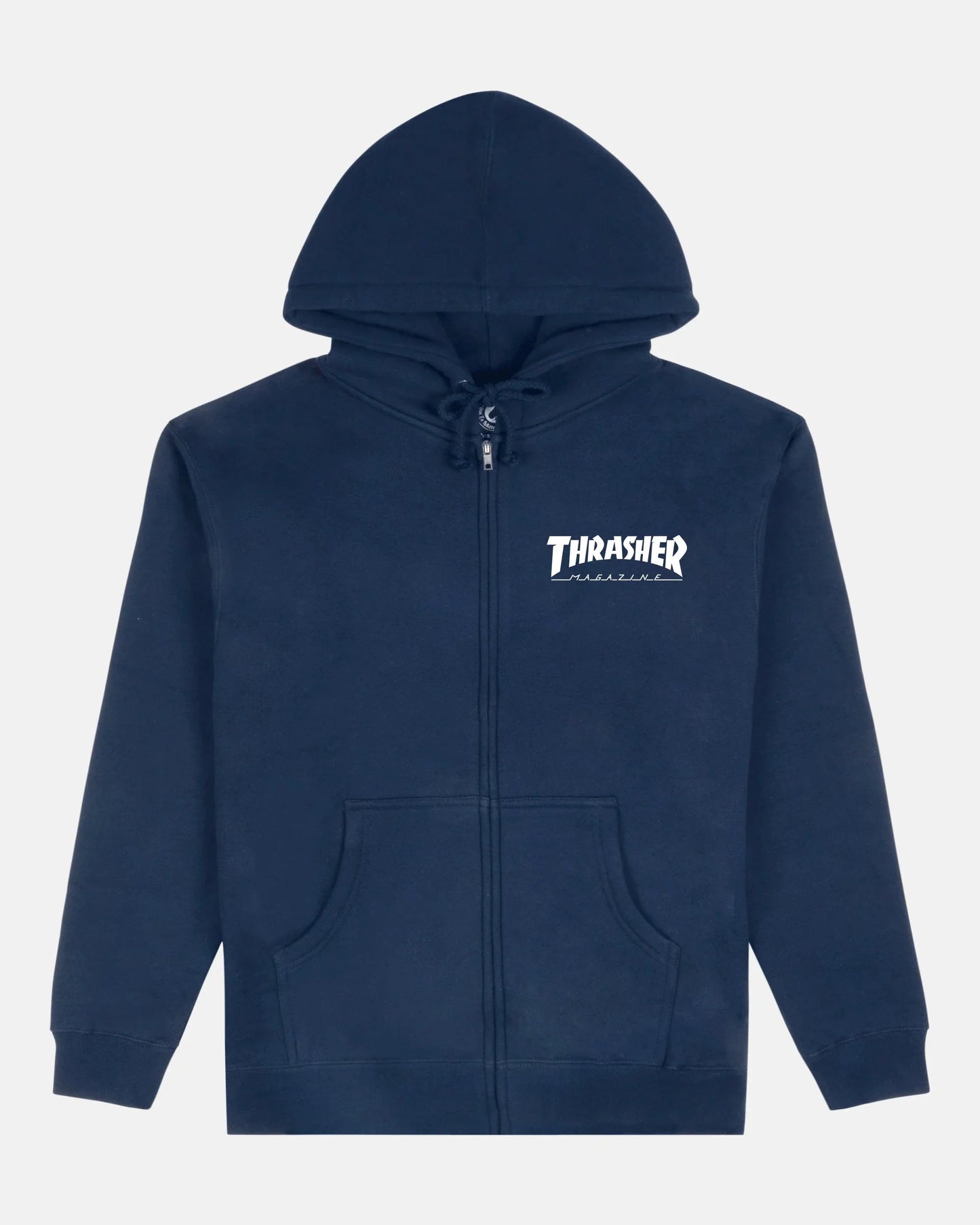MAG LOGO - ZIP UP HOODIE - NAVY