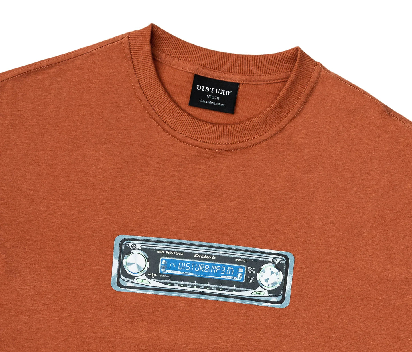 Music System T-Shirt In Orange