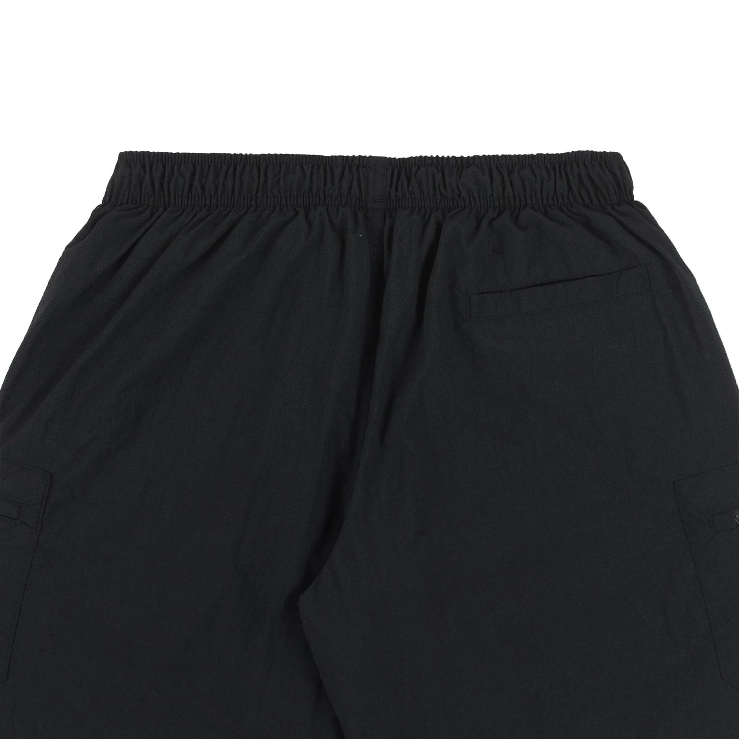 Plain Cargo Nylon Shorts in Black