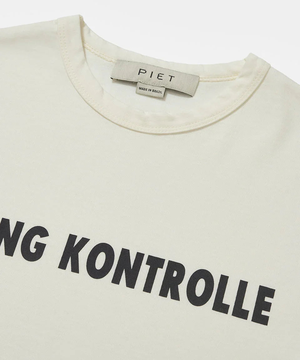 Doping Kontrolle T-shirt Bone White