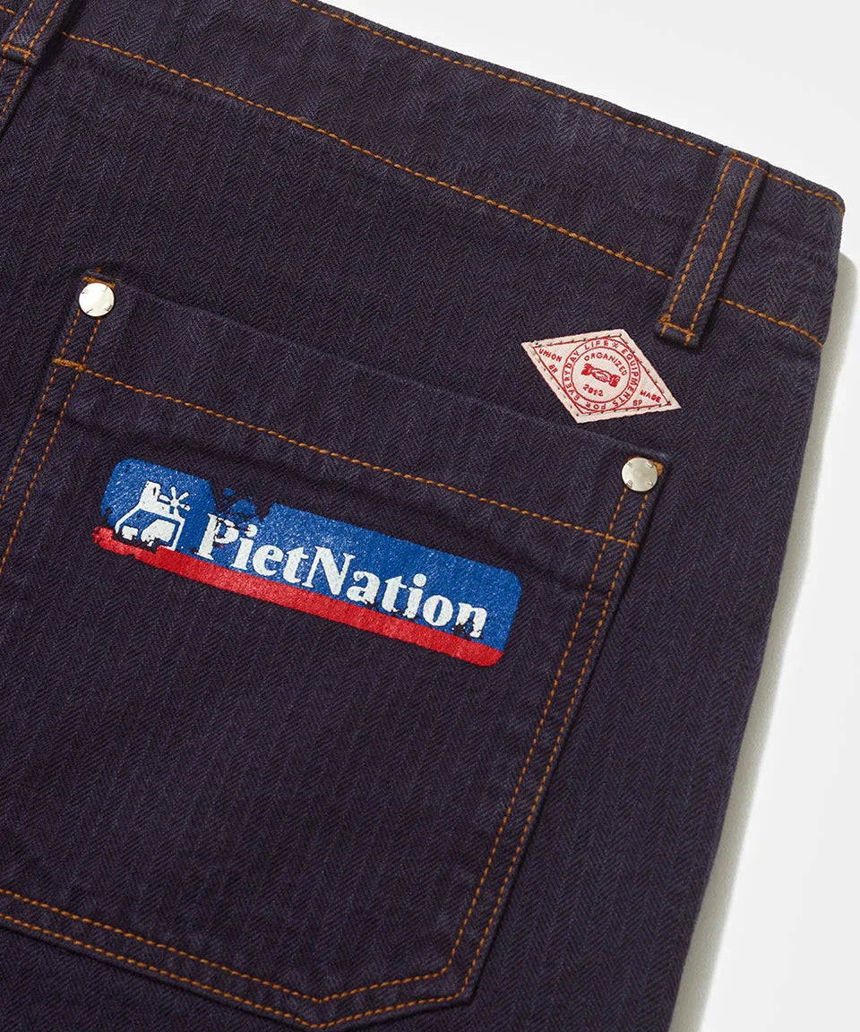 PIET Nation Selvedge Denim Pants Purple
